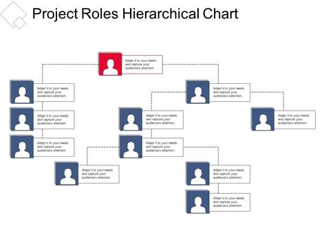 Project Roles Hierarchical Chart Presentation Portfolio Powerpoint