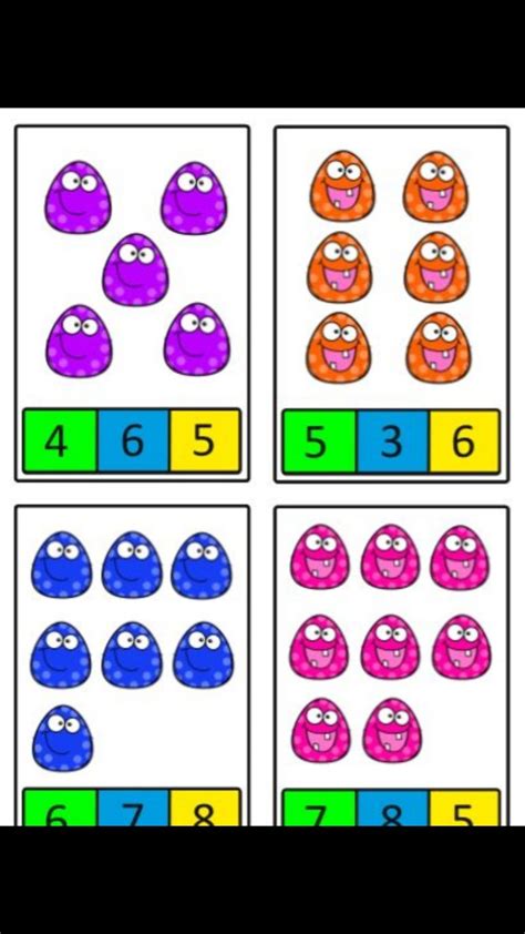 Kids Printable Activity Number Clip Cards 1 20 With Cute Faces