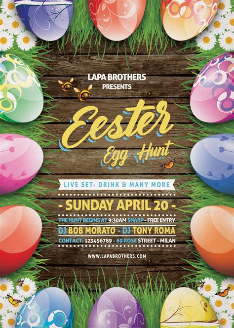 Easter Egg Hunt Flyer Easter Egg Hunt Egg Hunt Easter Eggs