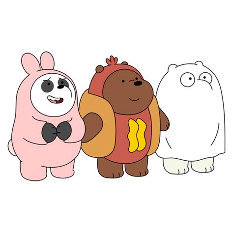 We Bare Bears Trick Or Treat Sticker Bare Bears We Bare Bears