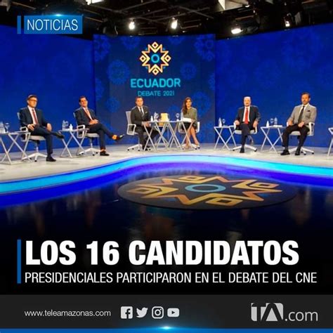Ecuador Los 16 Candidatos Presidenciales Participaron En El Debate Del