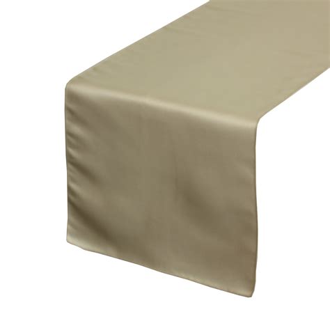 Your Chair Covers 14 X 108 Inch Lamour Satin Table Runner Champagne