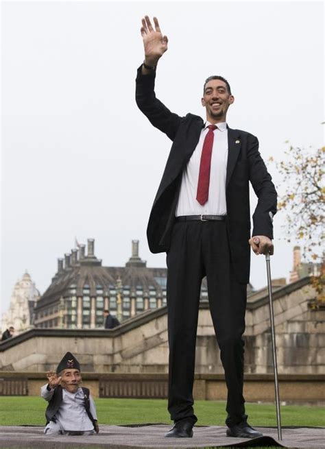 Worlds Tallest Man Meets Worlds Shortest Man Tall Guys Mens Shorts Giant People