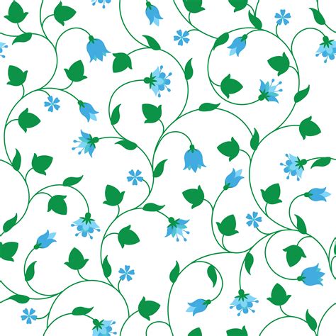 Seamless Floral Pattern With Tiny Blue Flowers 361614 Vector Art At