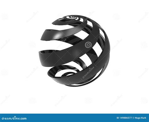 Spiral Sphere Royalty Free Stock Photography 41866187