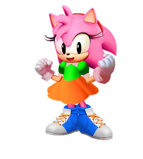 Classic Amy Rose Render 3d By 9029561 On Deviantart