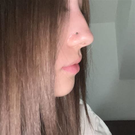 is my nose pierced too high is it good for a hoop i don t want the hoop to be sticking out too