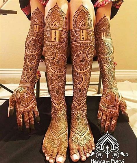 Bridal Leg Mehndi Design Template