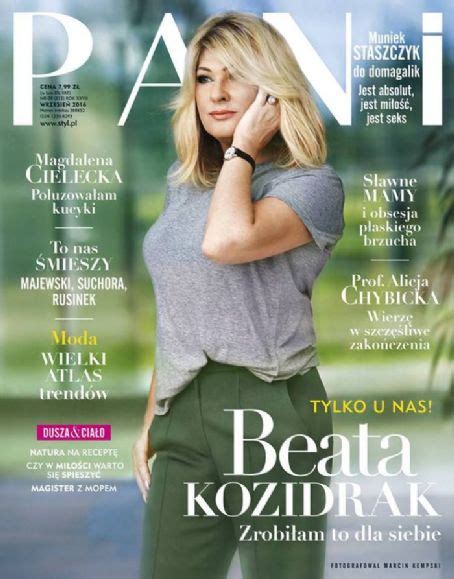 beata kozidrak pani magazine september 2016 cover photo poland