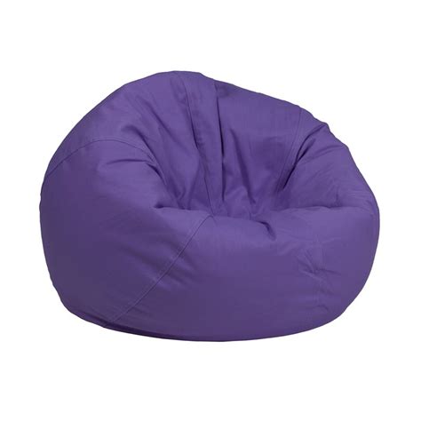 Small Solid Purple Kids Bean Bag Chair
