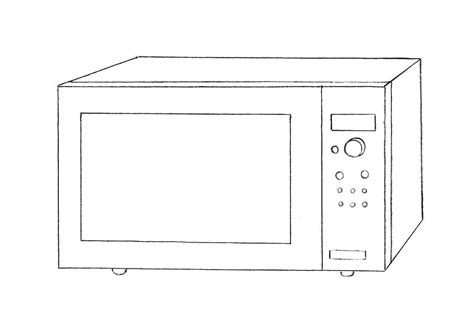 How To Draw A Microwave