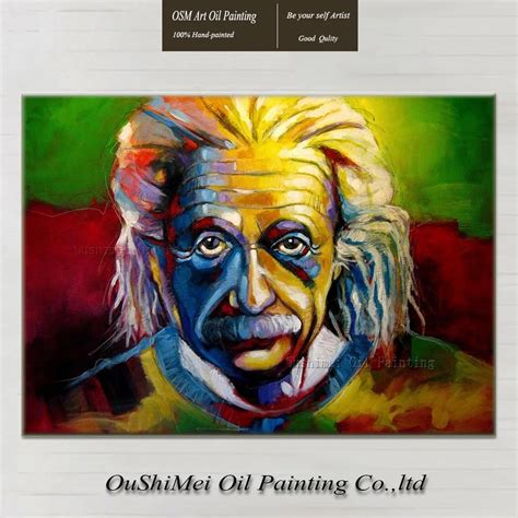 New Einstein Painting Portraits Handmade Special Style Paintings On