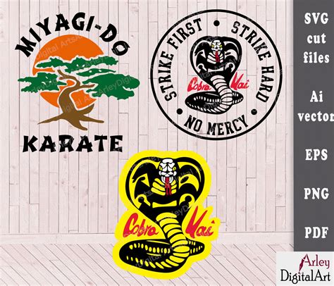 Cobra Kai Svg Files Miyagi Do Karate Bundle Cut Files Png Etsy España