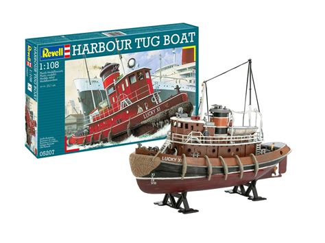 1108 Scale Revell Harbour Tug Model Boat Kit 1641 Kent Models