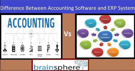 Difference Between Erp And Accounting Softwarebrainsphere It Solutions