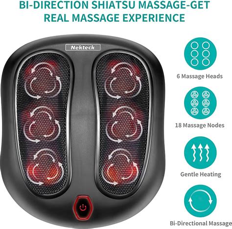 Nekteck Foot Massager With Heat Shiatsu Kneading Foot Massage Refurbished Ebay