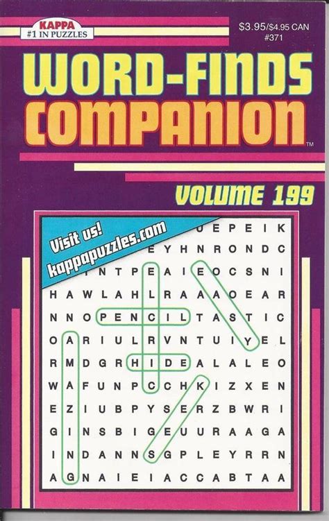 Kappa Word Finds Companion Word Search Fun Puzzle Book Volume 199 New