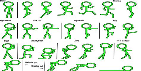 Transparent Two Stick People Clipart Fighting Stickman Sprite Sheet