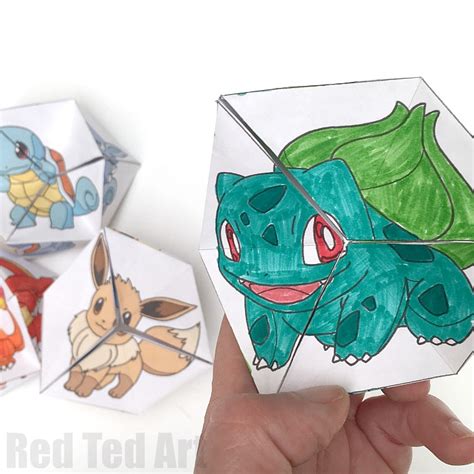 This creative way to make pokemon is on our list of things to do tomorrow. Pokemon Evolution DIY Kaleidoscope Paper Toy - Red Ted Art's Blog