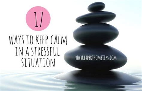 When you are in a stressful situation, pause for a minute and take five slow breaths in and out. 17 Ways To Keep Calm In A Stressful Situation | Stress ...