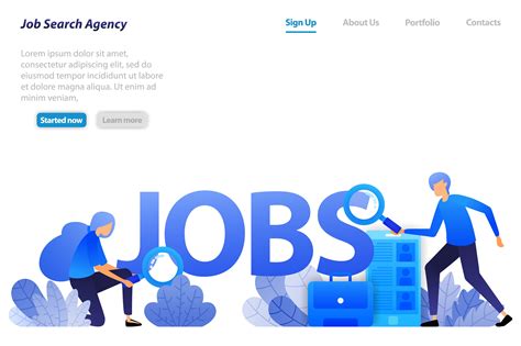 Landing Page Of Job Seekers Career Graphic By Setiawanarief111