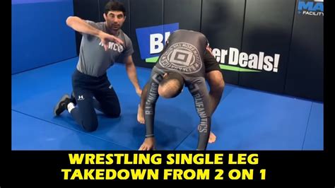 Wrestling Single Leg Takedown From 2 On 1 By Bekzod Abdurakhmonov Youtube
