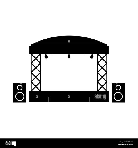 Concert Stage Icon Simple Design Vector Eps10 Stock Vector Image And Art