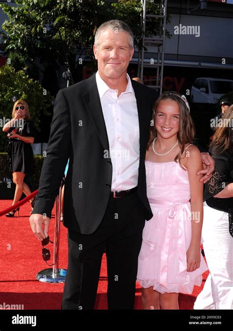 Brett Favre And His Daughter At The 2010 Espy Awards Held At The Nokia Theatre In Los Angeles
