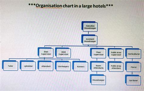 The organization chart program is an application used to create corporate organizational charts based on personnel database tables. HKFIRSTSEM: organization chart of housekeeping department