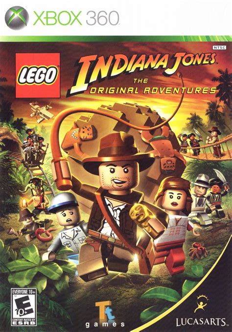 Lego Indiana Jones The Original Adventures 2008 Xbox 360 Box Cover