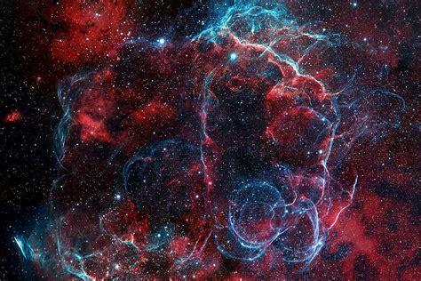 Vela Nebula Supernova Remnant In A Closer Zoom Planetary Nebula