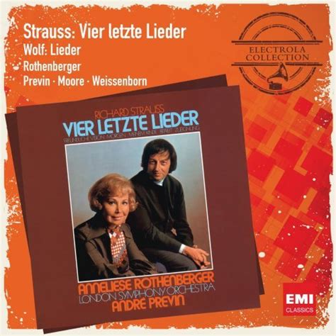 R Strauss Vier Letzte Lieder Orchesterlieder Amazon Co Uk Music