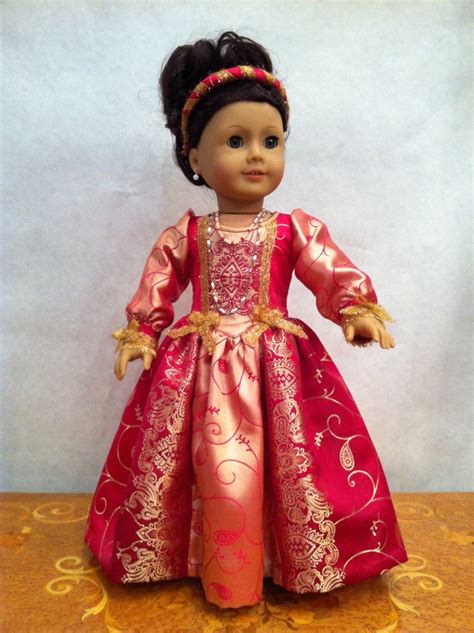 renaissance princess doll dress 2012 couture collection fits 18 inch american girl style