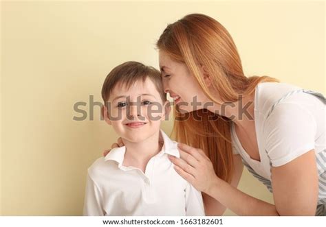 Happy Little Boy His Mother On Stock Photo 1663182601 Shutterstock