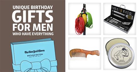 In fact, we're pretty certain these gifts will be coveted by literally everyone on your list. 67 Unique Birthday Gifts for Men Who Have Everything ...