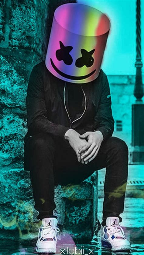 Marshmello costume always remained helmeted and people started wondering why. Gambar Marshmello Keren Hd : 1440x2560 Neon Marshmello ...