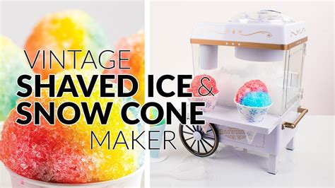 Scm525wh Vintage Snow Cone Maker Youtube