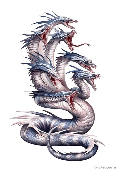 War Hydra By Katepfeilschiefter On Deviantart Mythical Creatures