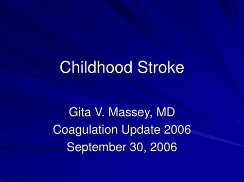 Ppt Childhood Stroke Powerpoint Presentation Free Download Id394952