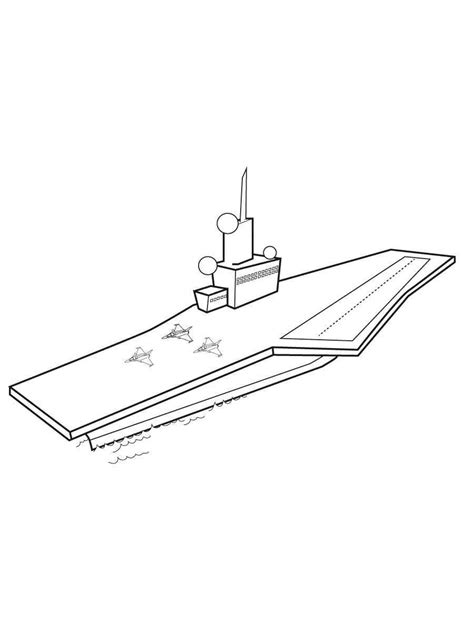 Aircraft Carrier Coloring Pages