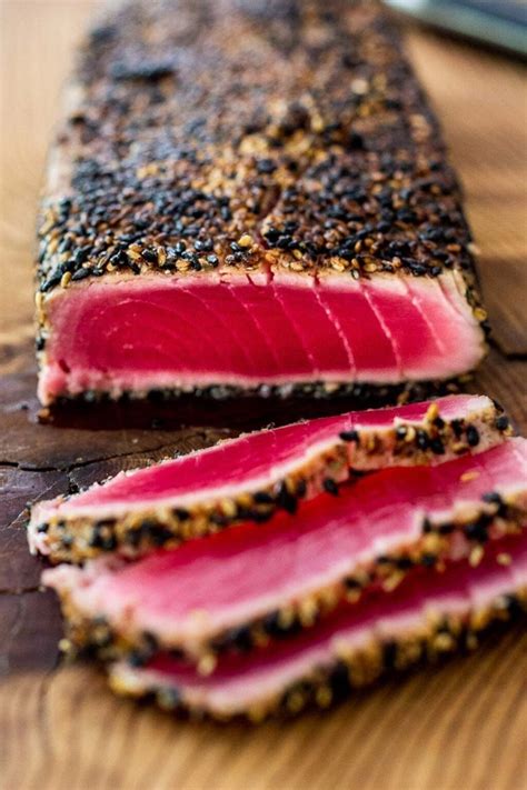 Seared Tuna With Sesame Seed Crust Learn How To Make The Best Sesame Crusted Ahi Tuna Crispy