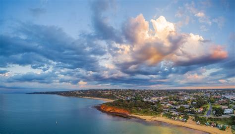 Premium Photo Aerial Panorama Of Coastline Beaches And Australian