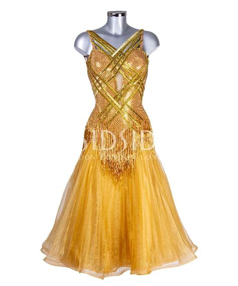 432779 Gold Ballroom Dress Dance Dresses For Sale Ladies Dsi