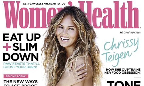 Chrissy Teigen Goes Completely Naked For Womens Health Uk Chrissy