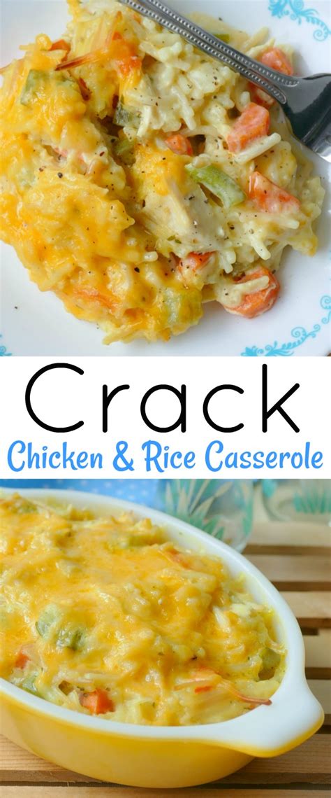 While there are multiple steps to this recipe, this chicken dish is broken down into workable categories to help you better plan for preparation and cooking. Hot Eats and Cool Reads: Crack Chicken and Rice Casserole ...
