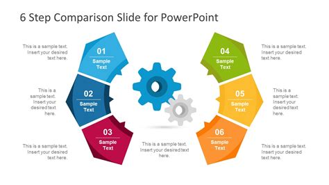 Free 6 Step Comparison Slide For Powerpoint Slidemodel