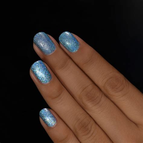 Cold As Ice Icy Blue Ultra Holographic Nail Polish By Ilnp