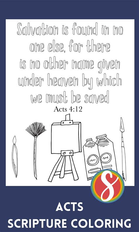 Free Acts Coloring Pages - Scripture — Stevie Doodles