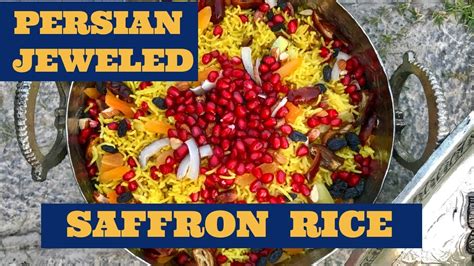 Persian Jeweled Saffron Rice Pomegranate Rice Anar Pulao Quick
