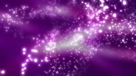 Stock Video Clip Of Purple Cosmic Particles Looping Animated Background